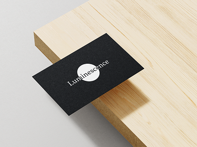 Luminescence business card example branding graphic design illustration logo typography vector