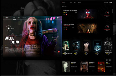 Cnema application cinema design films illustration logo mobile movie onlinemoviestream ui uidesign ux we webdesign