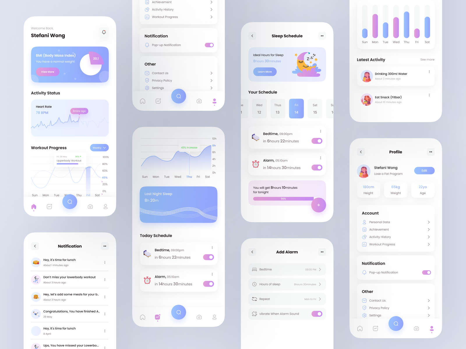 Fitness App Exploration by Riaz Ahmed on Dribbble