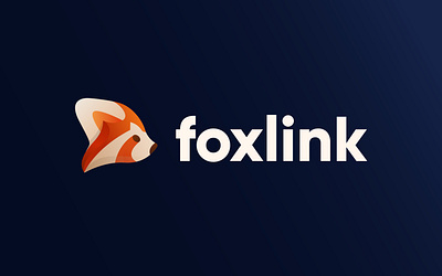 Foxlink logo app branding design graphic design illustration logo typography ui ux vector