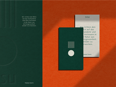 Sisu business card brand branding business card graphic design green logo orange sisu vector vertical