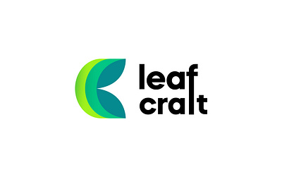 LeafCraft logo app branding design graphic design illustration logo typography ui ux vector