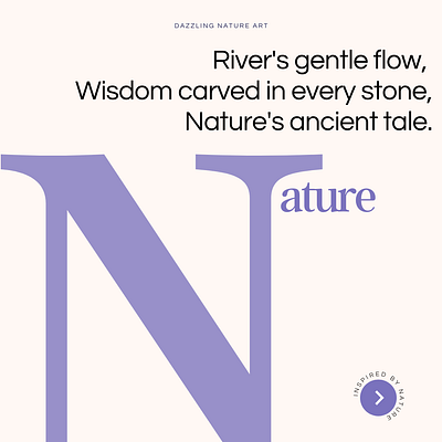 Short Poem: River's gentle flow design inspiration nature poem