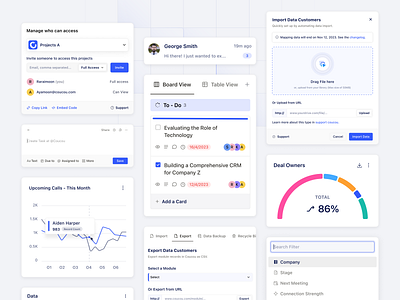 Component System Elements for SaaS Dashboard by Azhara Devi Sandi for ...