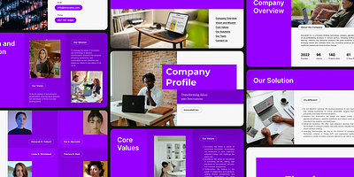 Company Presentation Template brand company company profile design figma free presentation presentation design profile studio kuji