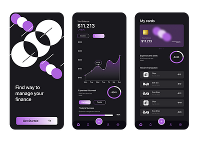Finance mobile app app branding design mobile mobileapp ui ux