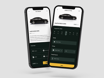 Vroom Car Rental App app branding design product design ui ux