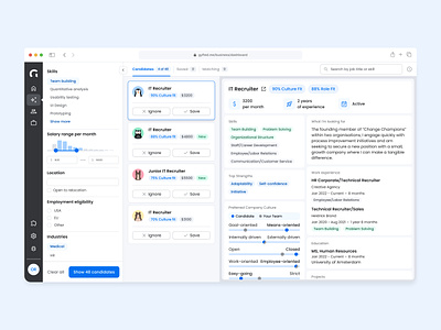 Recruitment business dashboard analytics business dashboard dashboard template design hiring hiring dashboard hr recruiting recruiting software recruitment recruitment dashboard recruitment system recruitment tracker saas software talent acquisition ui web website