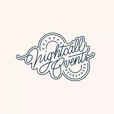 NIGHTCALL EVENTS logotype agency branding design graphic design logo logotype paris vector