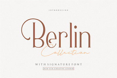 BERLIN FONT - FREE FONT! (Personal Use) beauty brand branding canva casual classy design feminine font fonts free free font freebie logo logotype natural serif type typeface typography