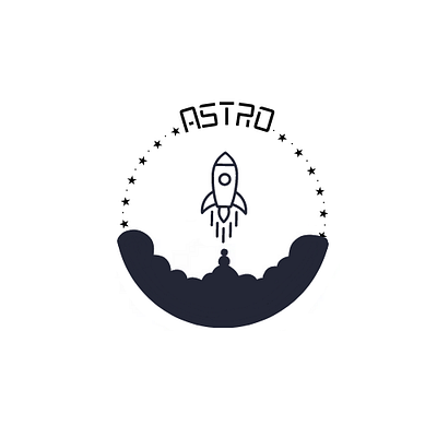 Daily Logo Challenge: Day 1 Rocket ship dailylogochallenge firstdesign logo