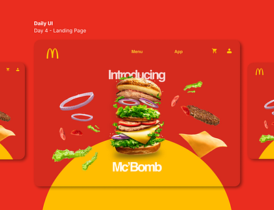 Daily UI - Day 3 app branding dailyui design food graphic design graphics illustration interface landingpage redesign ui uiux ux web webdesign