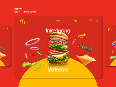 Daily UI - Day 3 app branding dailyui design food graphic design graphics illustration interface landingpage redesign ui uiux ux web webdesign