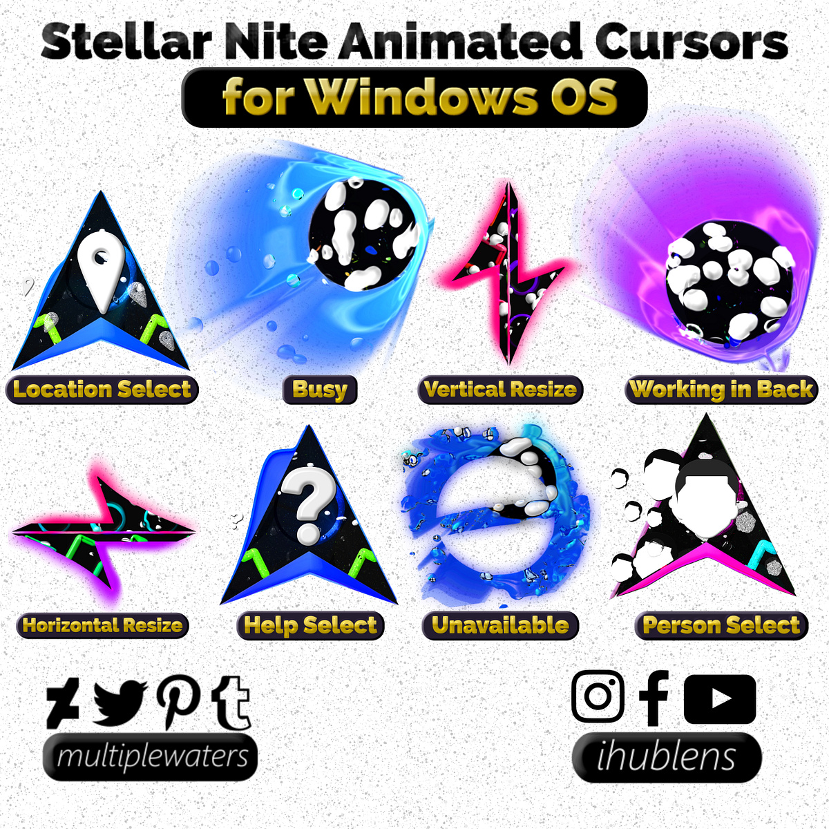 Stellar Nite Animated Cursors for Windows (PREMIUM) by Richmond Acquah