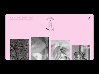 Essential Oils shop homepage – branding & UI interaction concept animation design graphic design interaction design landing page logo ui concept