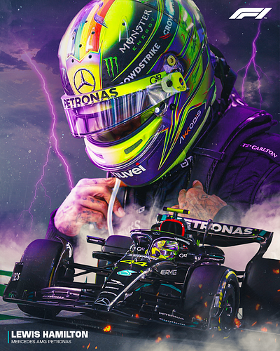 Lewis Hamilton artowrk design digital f1 formula 1 graphic design hamilton photoshop poster posterdesign print racing