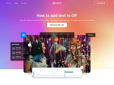 KEEVI - Landing Page branding colors design graphic design landing page minimal online tool saas ui web design webpage website