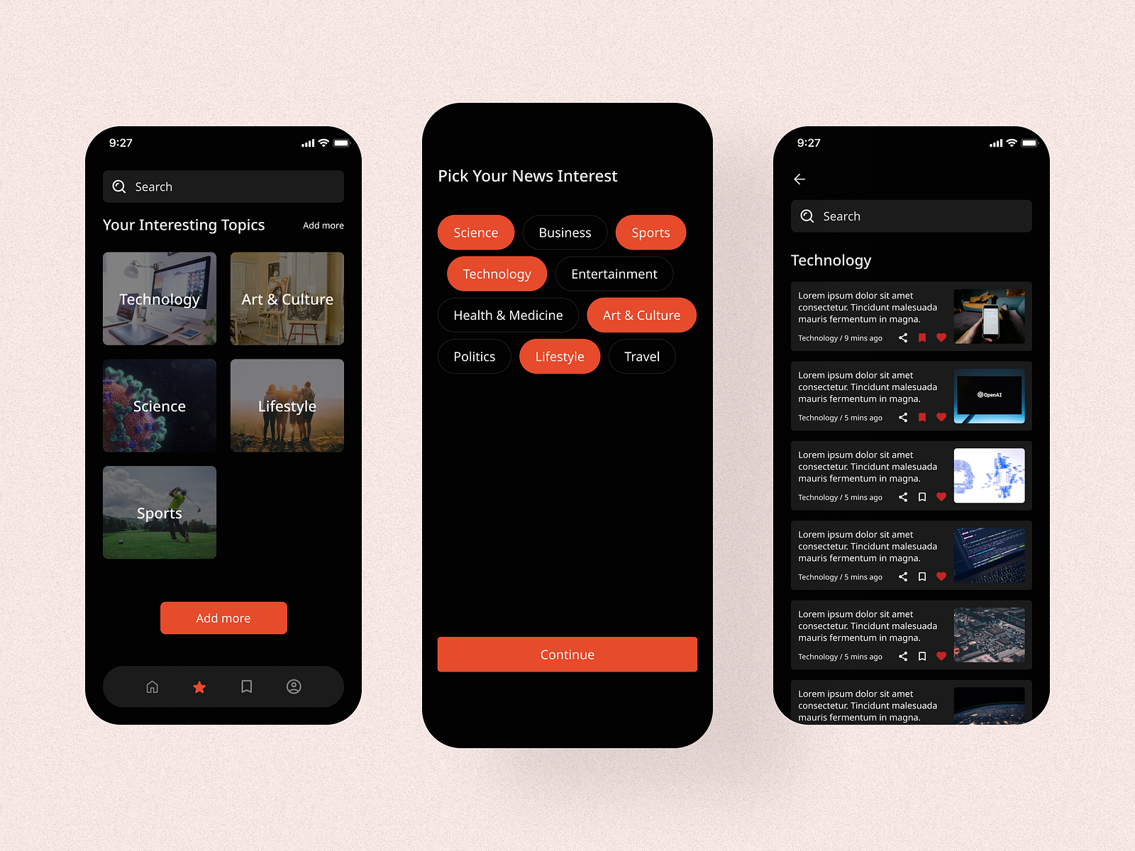 News Reader Application by Nautilus Techlabs on Dribbble