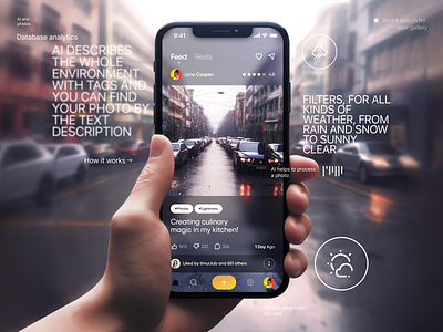 Photo+search concept ai app concept design filter ios mobile photo search ui ux