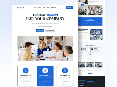 Financial Planning Website Home Page agency website app company website design financial planning website financial website home page home page ui landing page landing page ui ui ui design ui ux ui ux design user experience user interface web design website website home page