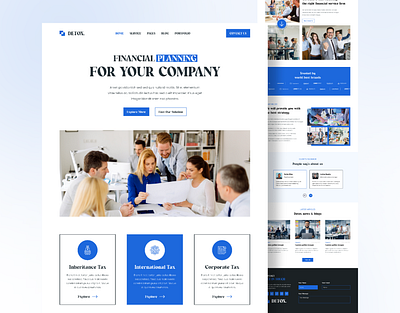 Financial Planning Website Home Page agency website app company website design financial planning website financial website home page home page ui landing page landing page ui ui ui design ui ux ui ux design user experience user interface web design website website home page
