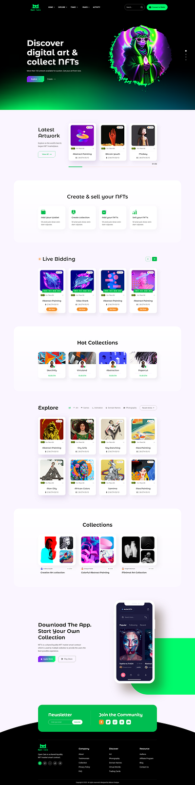 NFT's Marketplace design animation app branding crypto design exchange illustration marketplace nft platf platform ui ux website