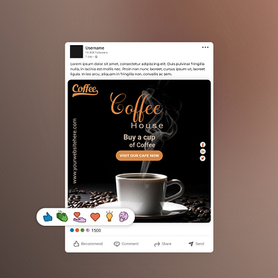 COFFEE SOCIAL MEDIA POST DESIGN bpp shop design coffee coffee social media post design creative design graphic design