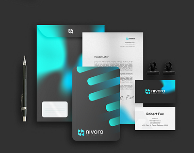 Nivora: Visual Identity System for a Cybersecurity Brand brand identity branding corporate identity design graphic design imagery logo logo design logotype ui vector visual identity system