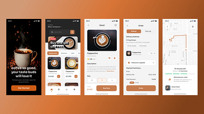 Coffee shop app recreate using figma app graphic design ux