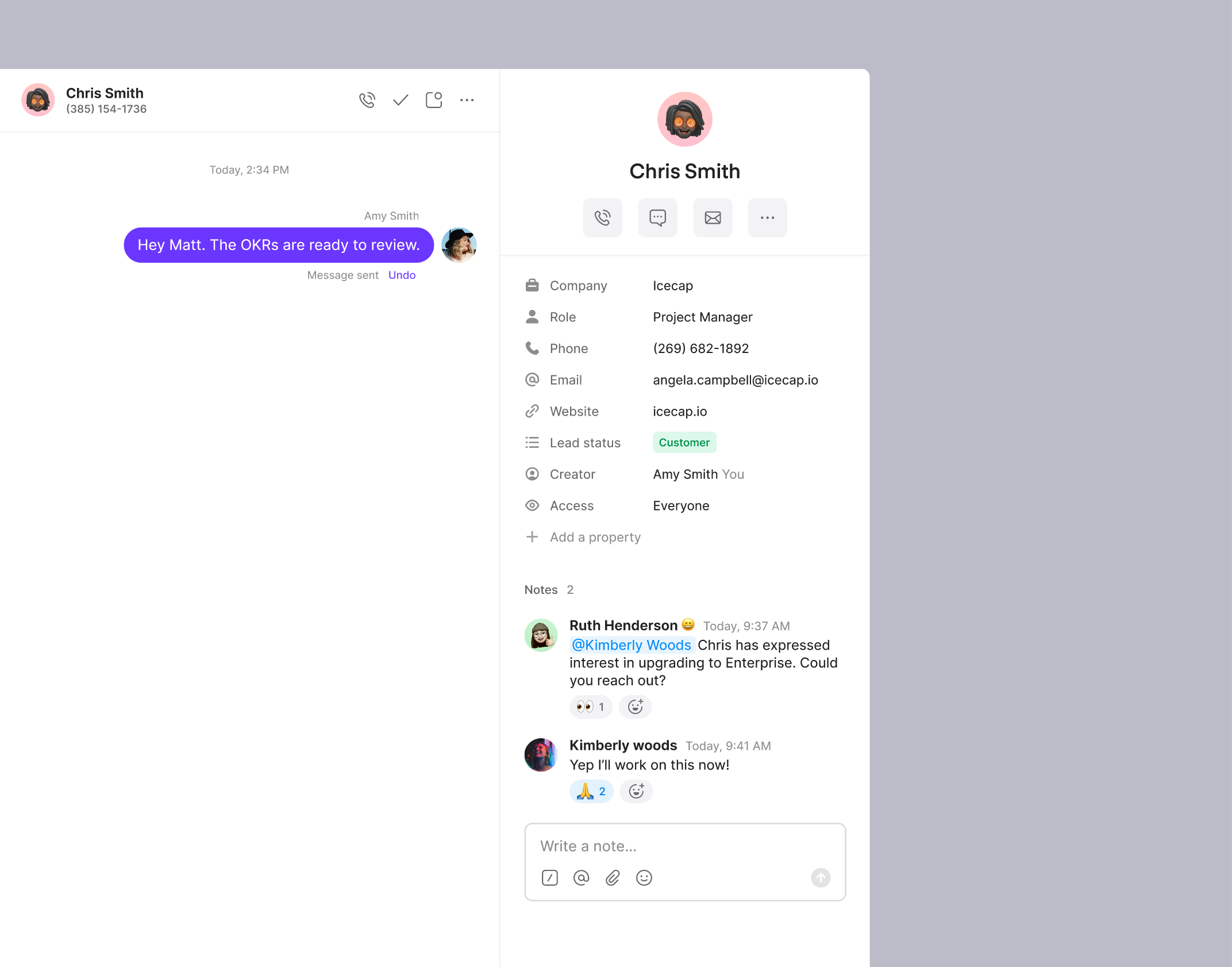 Unsend a message app bubble call chat clean contact conversation desktop message minimal mobile phone saas send simple sms text ui ux web
