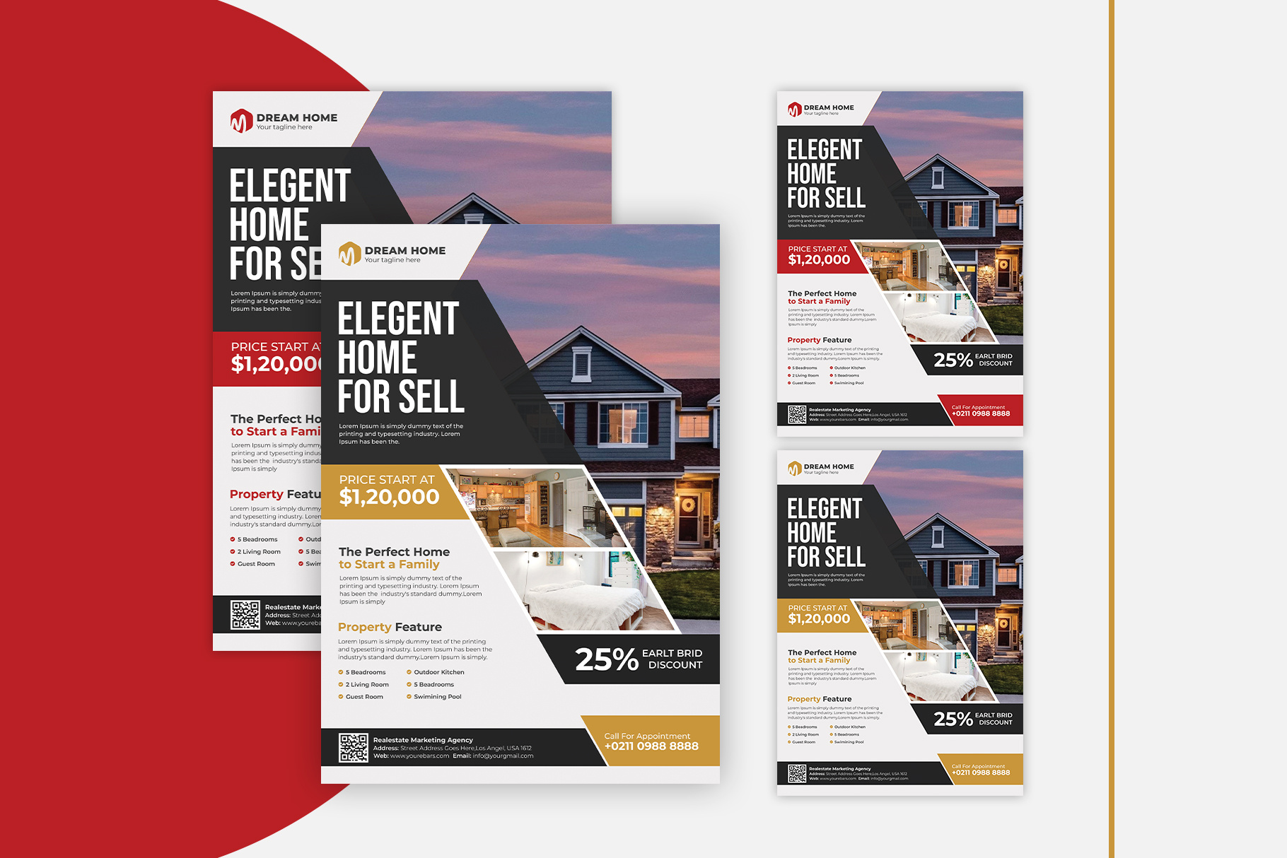 Real Estate Flyer branding flyer flyer template graphic design photoshop poster print print design real estate real estate flyer