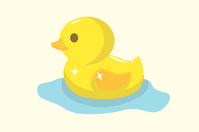 Cutie Little Duck animal graphic design grass