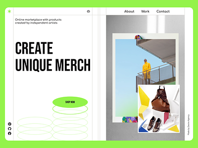 Merch Marketplace (Landing) animation branding design desire agency ecom graphic design illustration landing logo marketplace merch motion motion graphics store