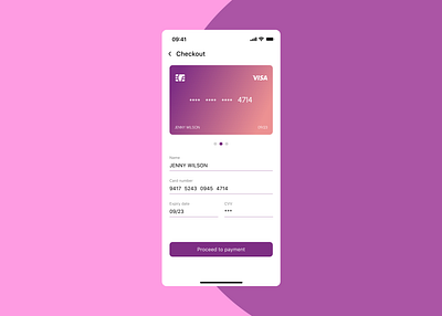 Credit Card Checkout - DailyUI #002 app card checkout creaditcheckoutpage creditcard daily ui 002 dailyui design figma illustration mobile pay payment ui ux ux ui