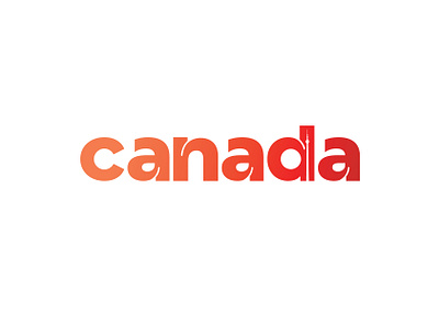 Canada canada canada immagration canada logo design icon illustration logo typography vector