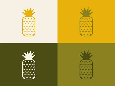 Don't Throw A Pineapple color color palette design flat fruit graphic design illustration minimal pineapple sketch tropical