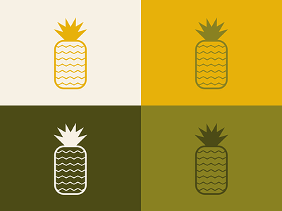Don't Throw A Pineapple color color palette design flat fruit graphic design illustration minimal pineapple sketch tropical