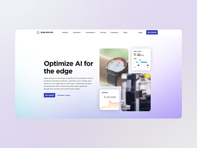 Edge Impulse Web Design design saas saas web design startup ui ux web design website