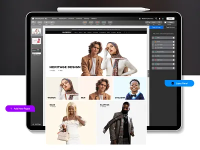 Payever SaaS System Design app design landing page editor saas saas app ui ui ux