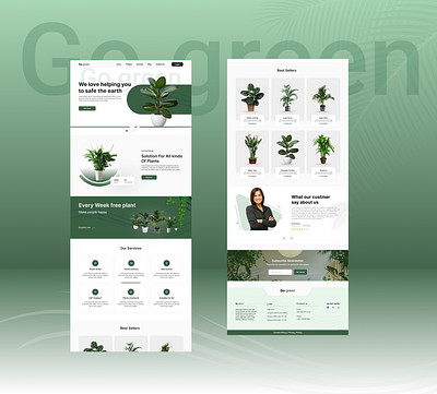 Plant Website design 3d branding design designer graphic design green illustration logo plant plant web design plant website plantwebsite typography ui uiux ux vector web website