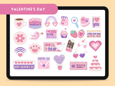 Valentine's Day Cliparts business clipart design graphic graphic design heart illustration love sticker valentines day vector