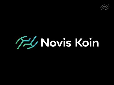 Crypto Logo- Novis Koin branding cool creative crypto design icon illustration logo minimal simple