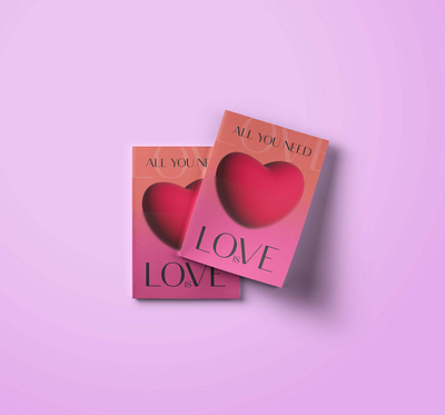 A bright poster about love adobe photoshop bright graphic design heart illustration love modern motto pink web design