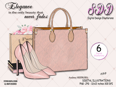 Elegance fashion bag bag clipart png fashion mode paris shoes png