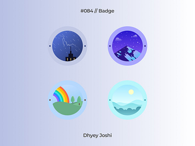 Day 084 - Badge 084 badge branding challenges community dailyui design figma illustration ios iphone logo mobile ui ux website websitedesign