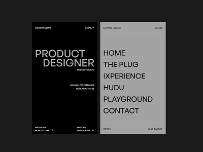 My Portfolio Website 3d animation appdesign design portfolio ui uiuxdesign webdesign