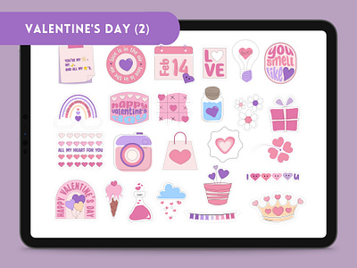 Valentine's Day Cliparts (2) branding clipart graphic graphic design heart illustration love sticker valentines day vector