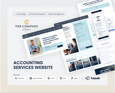 Accounting Website & Complex Forms - WordPress + UX/UI accounting website acf advanced custom fields conditional forms development agency figma fullstack development ux ui design wordpress