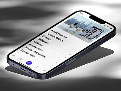 Menu / Categories / Bottom navigation categories e commerce ios menu navigation online shop product design shopping app