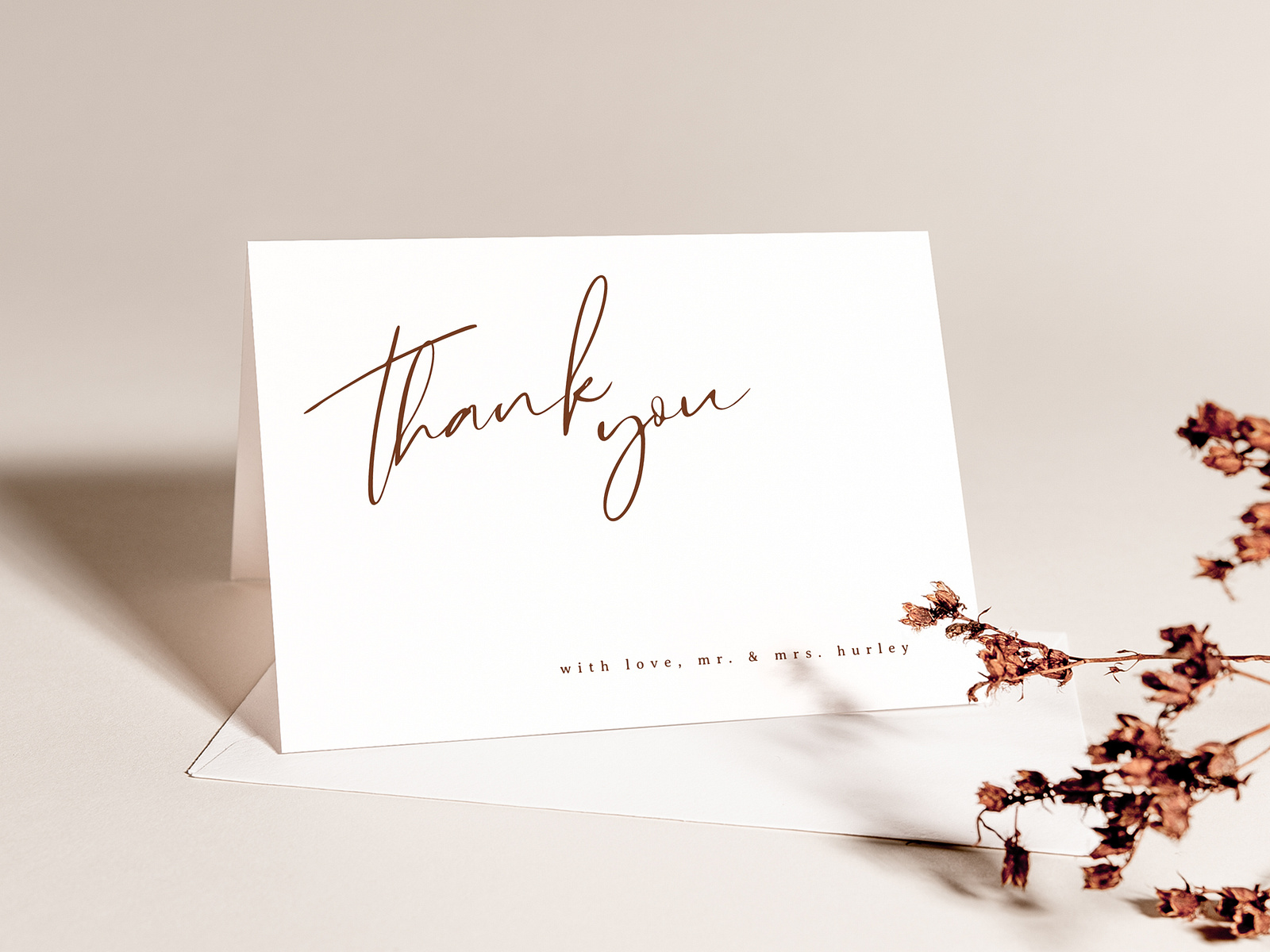 The Molly Thank You Notecard by Misty on Dribbble